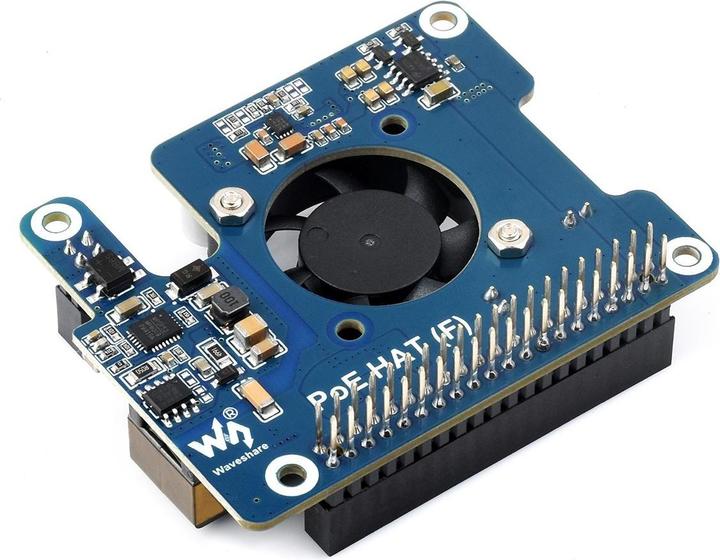 Produktbild WaveShare Raspberry Pi 5 POE Power over Ethernet HAT (F)