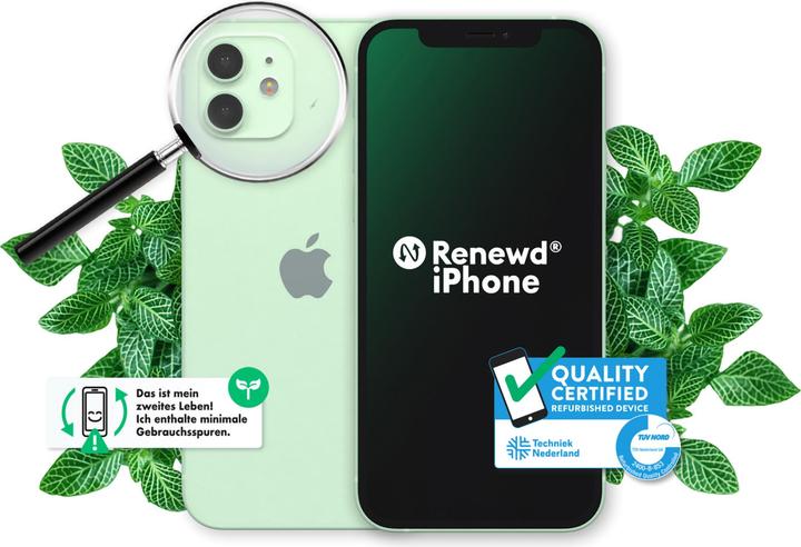 Immagine prodotto Renewd iPhone 12 (64 GB, Verde, 6.10", 12 Mpx, Doppia SIM, A / Come nuovo)