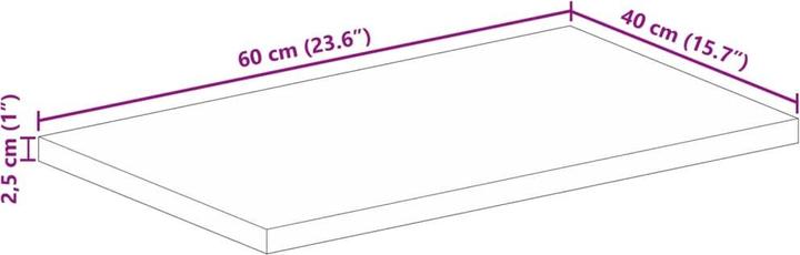 Actual product image vidaXL Keilani (60 x 40 x 2.5 cm)