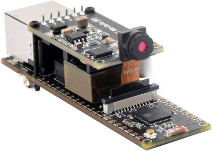 Produktbild WaveShare ESP32-S3 OV2640 Kamera RJ45 ETH POE Development Board Kit