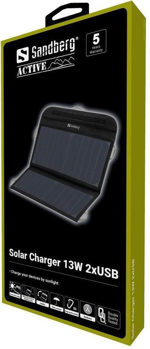 Actual product image Sandberg solar charger (13 W, 0.38 kg)