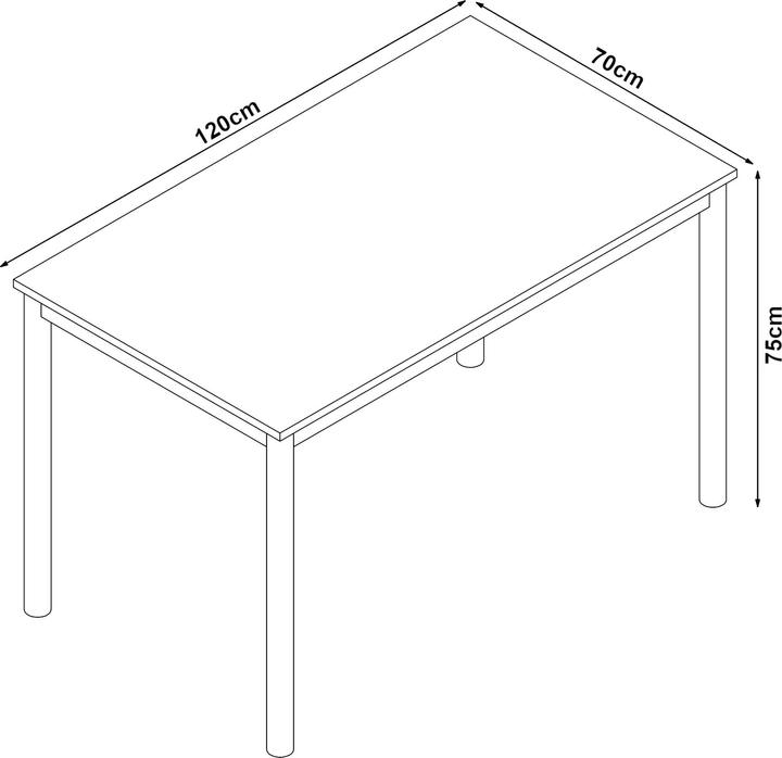 Actual product image En.Casa Lindesberg (120 x 70 x 75 cm)