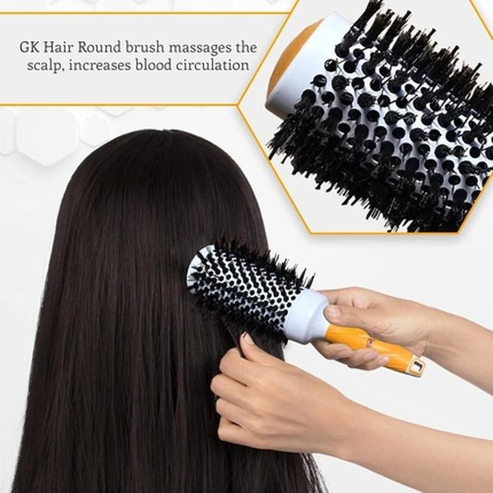 Image du produit Gk Hair Global Keratin Professional Thermal Extra Orange Round Brush 43mm for Blow Drying - Ceramic