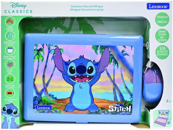 Actual product image Lexibook Learning laptop Stitch DE/ENG with 124 activities Blue/purple (German, English)