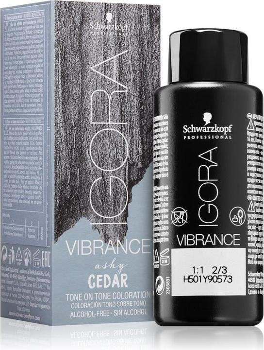 Actual product image Schwarzkopf Igora Vibrance Ashy Cedar Hair Color 1000g (Ashy cedar)
