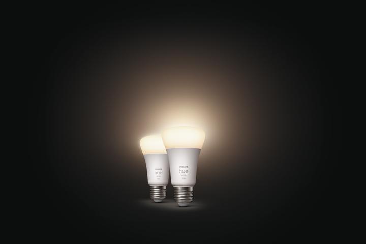 Actual product image Philips Hue White (E27, 9.50 W, 1050 lm, 2 x, F)