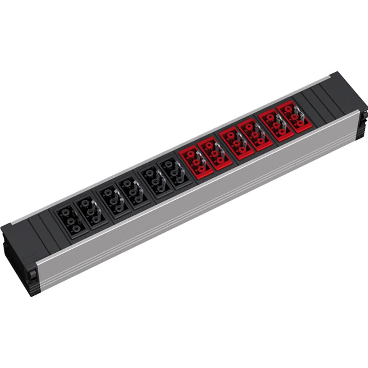 Bachmann, Steckdosenleiste, Consolidation Point 6xSw 6xRot 6xGST18 schwarz 6xGST18 rot (12 x, GST18, 0 m)