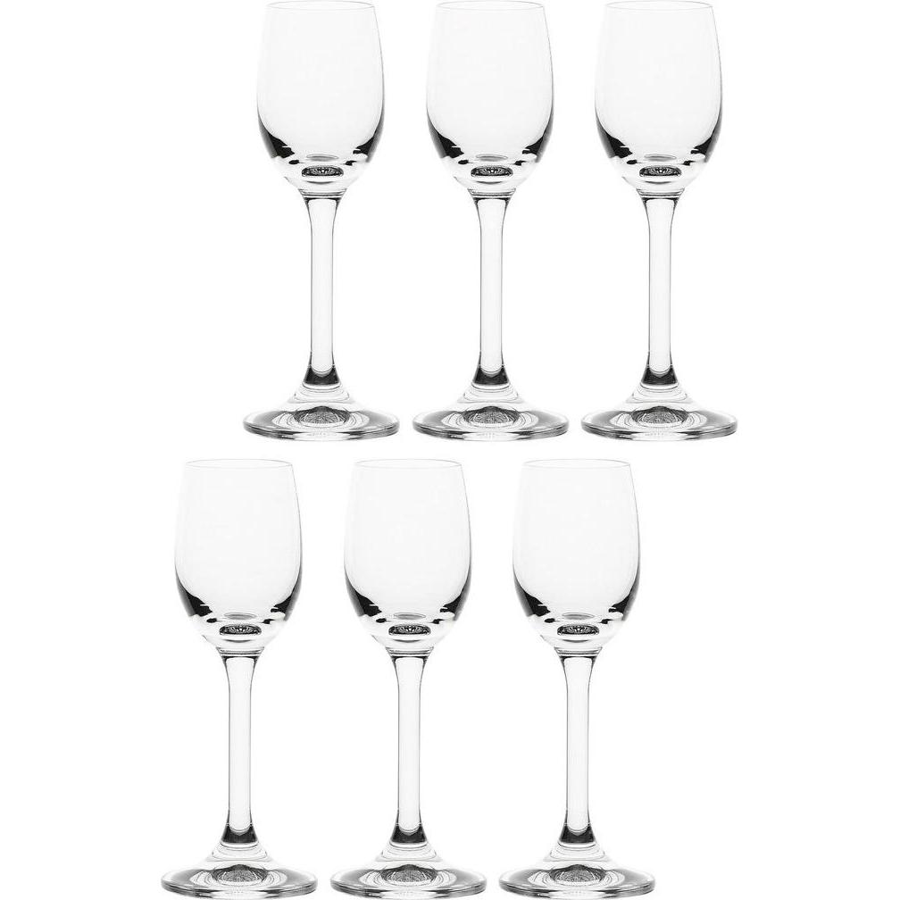 No Name Set mit 6 Novello Likörgläsern - Klar 65 ml, Cocktailgläser, Transparent
