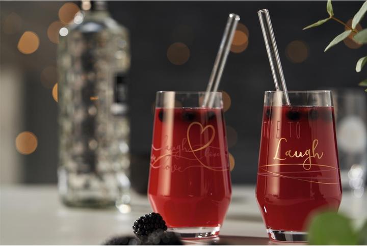 Produktbild Leonardo Longdrinkglas Presente Laugh 365 ml, 2 Stück, Transparent (0.37 l, 2x)