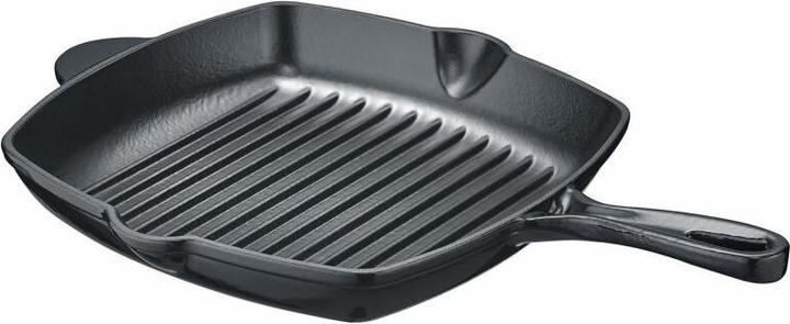 Actual product image Berndes Grill pan B.IRON cast iron square 27 x 27 cm with counter handle INDUCTION (Grill pan, 20.50 x 4.60 cm)