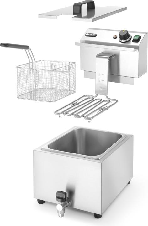 Hendi Friteuse Profi Line avec robinet de vidange 8 l 230V-3500W