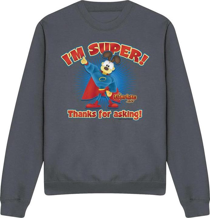 Actual product image Garfield Unisex Adult Super Sweatshirt (XL)