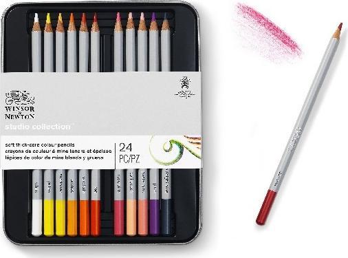 Produktbild Winsor & Newton Precision Pencil Coloured (24 pcs) (837246) (24x)