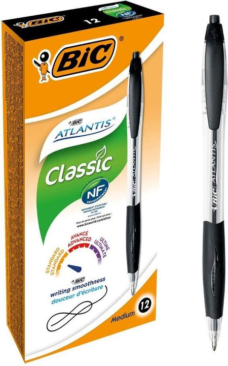 Image du produit Bic Classique de l'Atlantide (Noir, Transparent, 12x)
