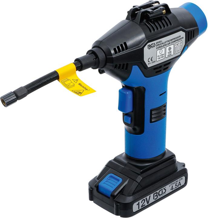 Actual product image BGS Cordless Air Compressor (10.30 bar)