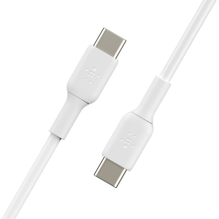 Actual product image Belkin USB-C to USB-C PVC White 1m Twin Pack (1 m, USB 2.0)