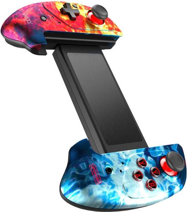 Actual product image iPega PG-9083B wireless controller / GamePad with phone holder (flame) (Android, iOS)