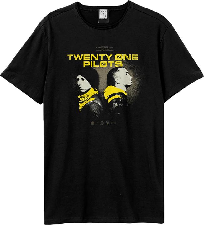 Actual product image Amplified Unisex Adult Back To Back Twenty One Pilots T-Shirt (XS)