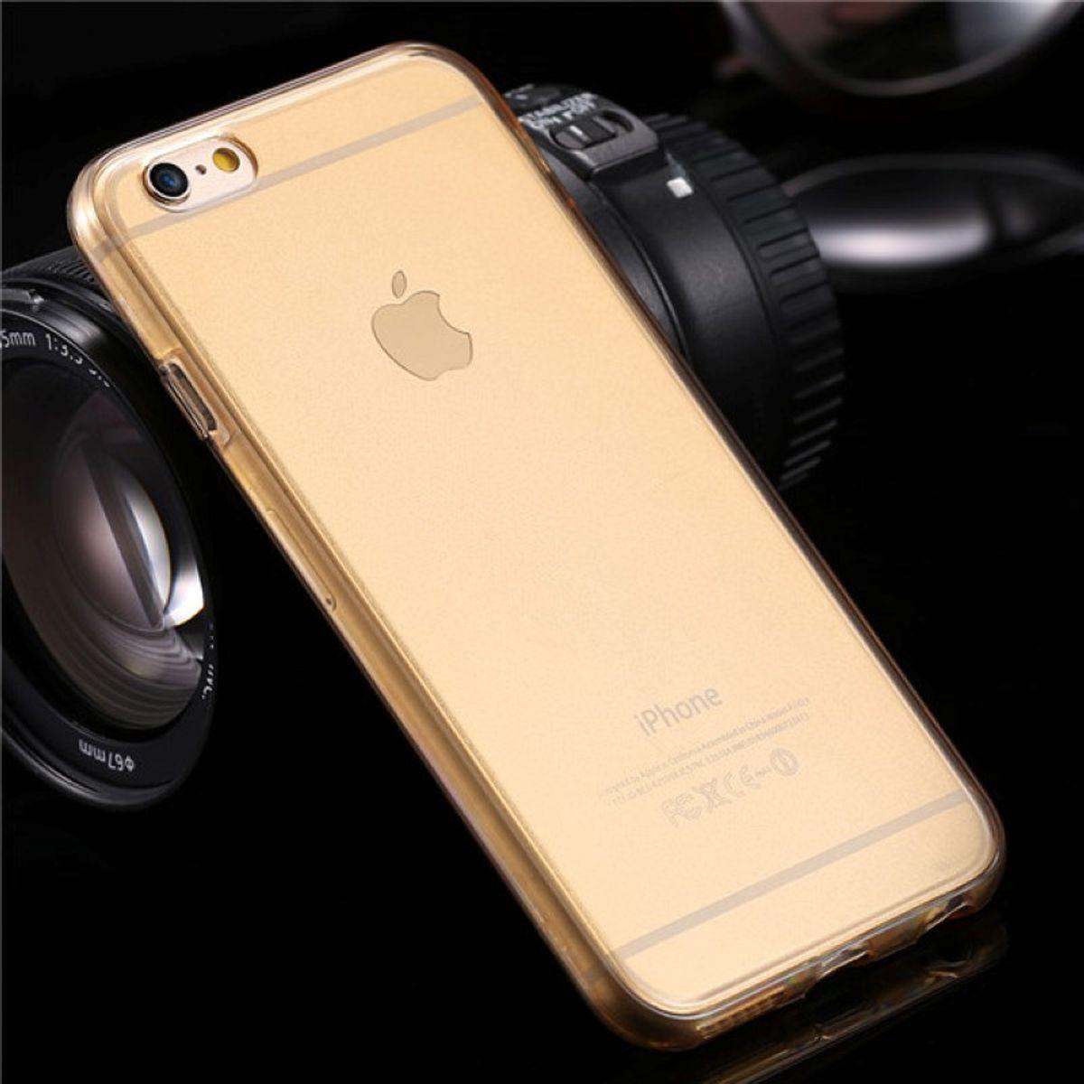 Thumbnail - König Design Apple iPhone 6 / 6s Full Body 360 Silikon Schutzhülle Handyhülle Case Hülle Gold (Apple iPhone 6), Smartpho...