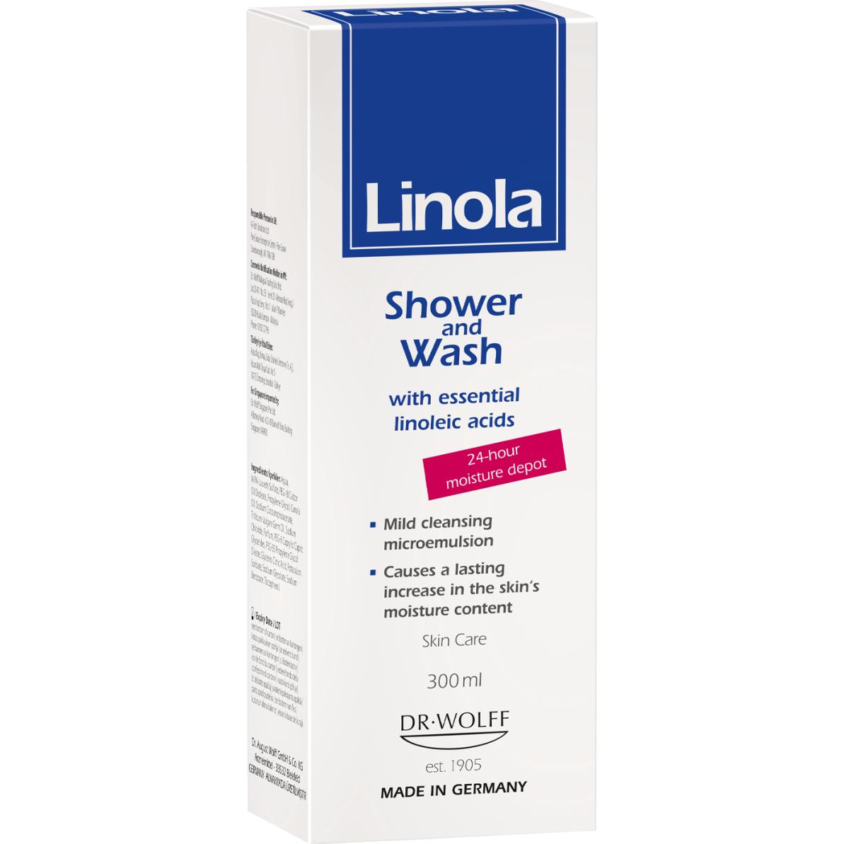 Linola, Duschmittel, Dusch und Wasch (300 ml)