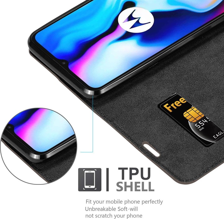 Produktbild Cadorabo Book Invisible Magnet Cover (Motorola Moto E7 Plus)