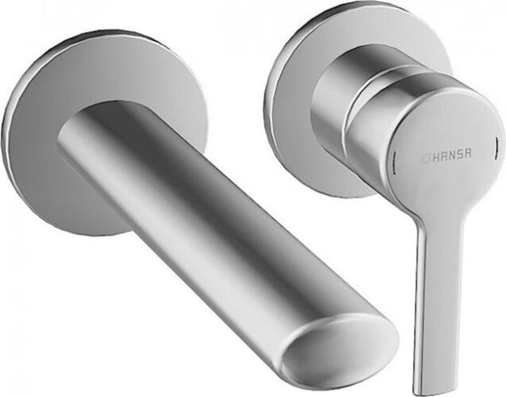 Actual product image Hansa Hansaronda basin mixer, ready-mounted set, concealed, round rosette, projection: 182mm, 038322