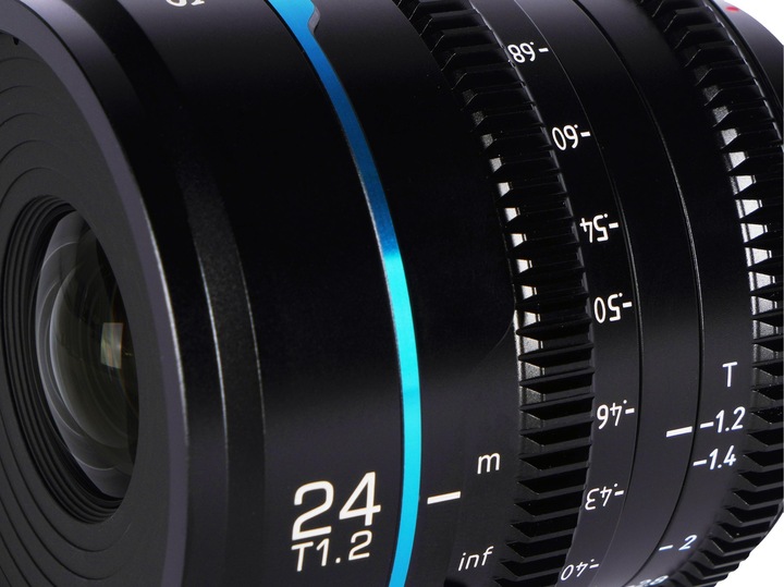 Actual product image Sirui MS24M-G Night Walker 24mm T1.2 S35 Cine Lens (MFT Mount Gun Metal Gray) (Novelty) (Offer) (Micro Four Thirds, APS-C / DX)