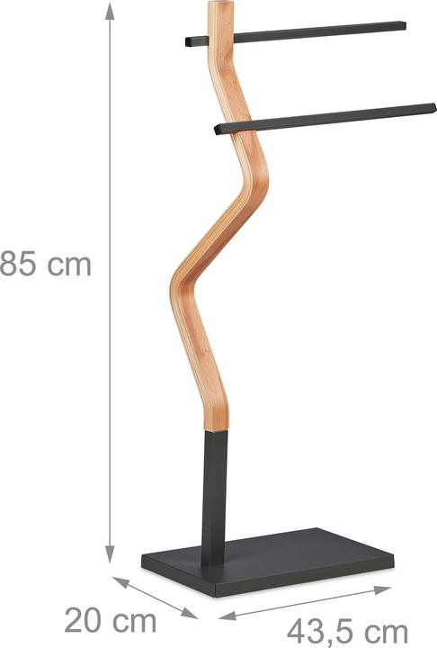 Actual product image Relaxdays Towel rack