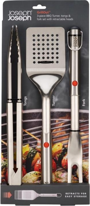 Produktbild Joseph Joseph GrillOut 3-er Grillbesteck-Set Ausziehbar