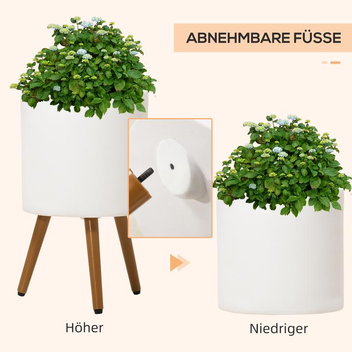 Produktbild Outsunny Pflanztöpfe-Set mit Abnehmbaren Füssen (31 cm)