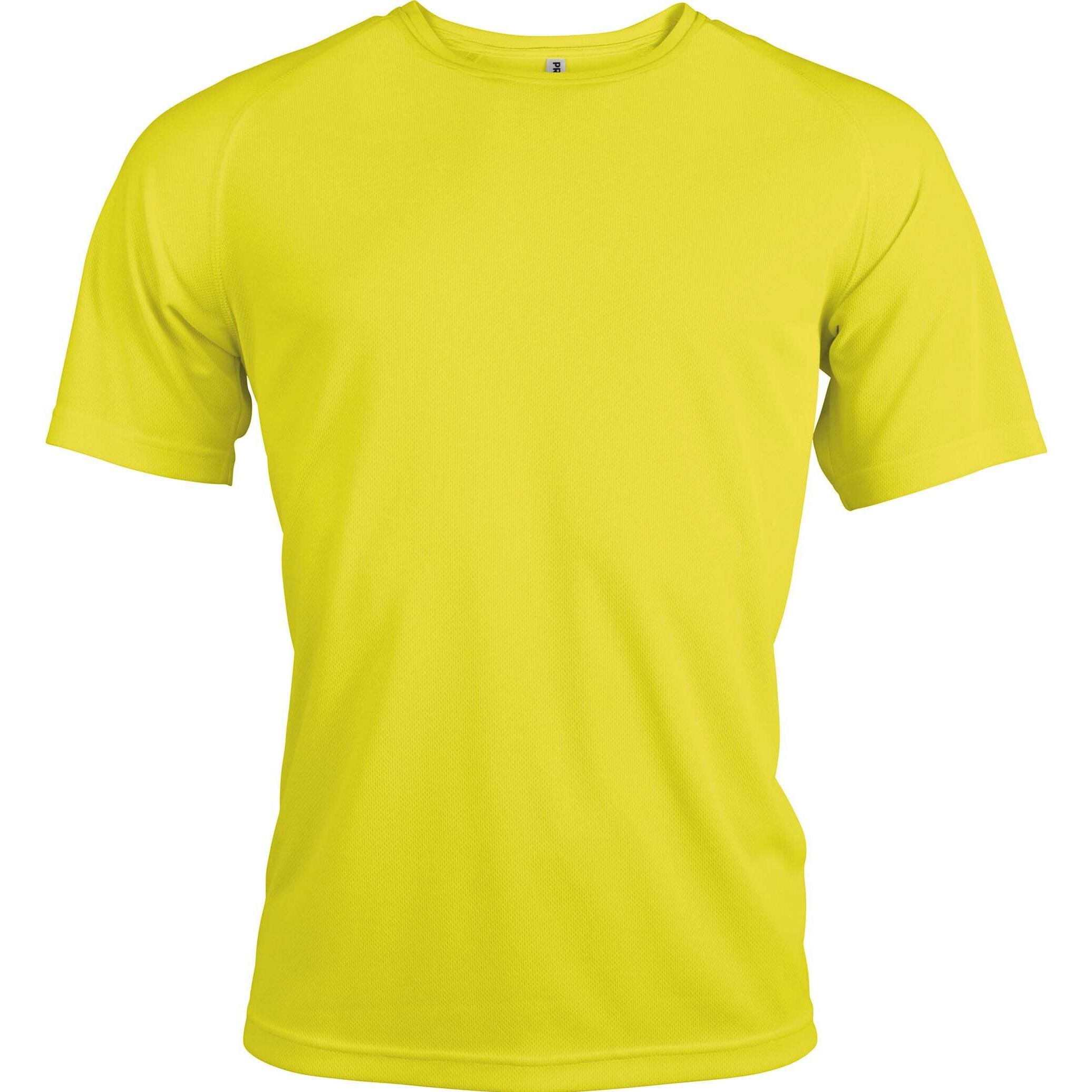 Proact, Herren, Sportshirt, Sport T-Shirt mit kurzen Ärmeln (M), Gelb, M