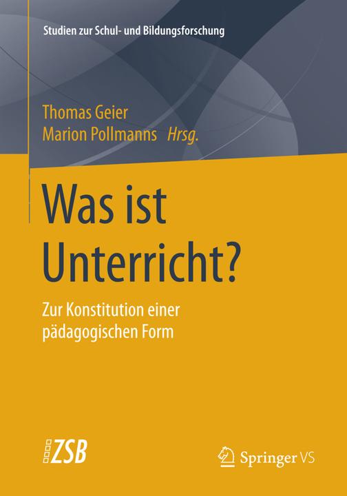 Produktbild Was ist Unterricht? (Deutsch, Marion Pollmanns, Thomas Geier, 2016)