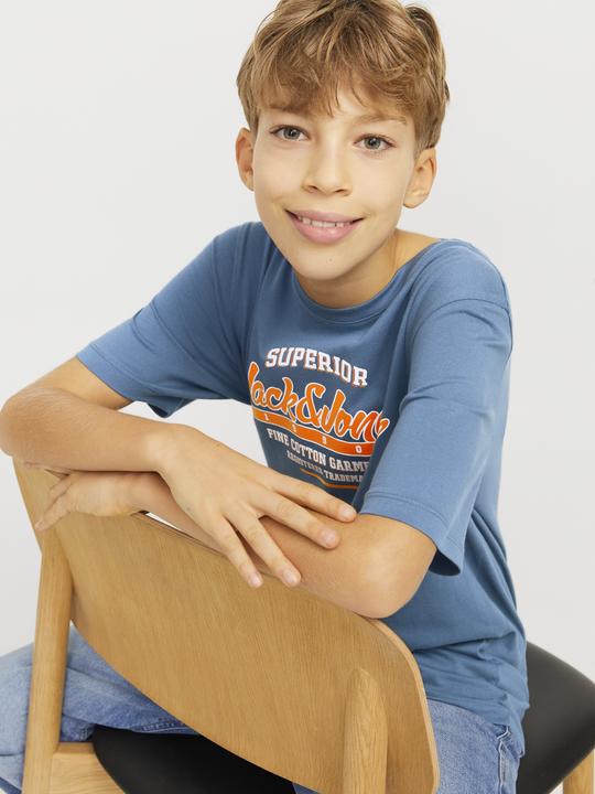 Actual product image Jack & Jones JJELOGO TEE SS ONECK 2COL 24/25 NOOS JNR (164)