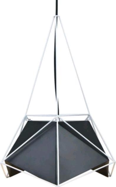 Produktbild V-TAC VT7401B Hängelampe Basics Netz Prisma Schwarz Lampenschirm (E27)