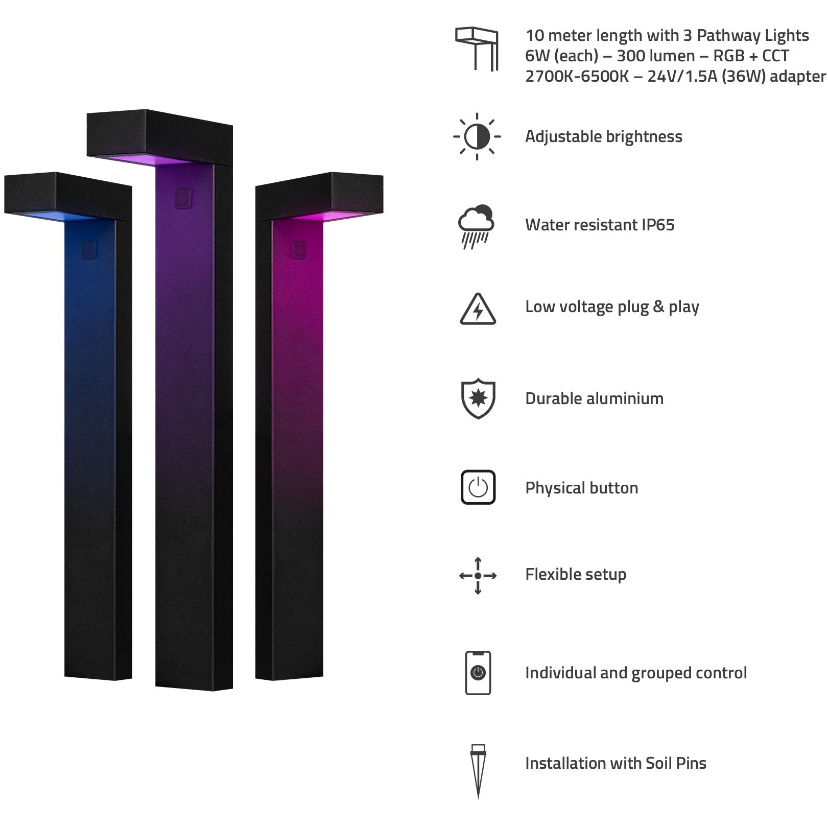 Thumbnail - Hombli, Gartenbeleuchtung, Outdoor Smart Pathway Light (300 lm, IP65)