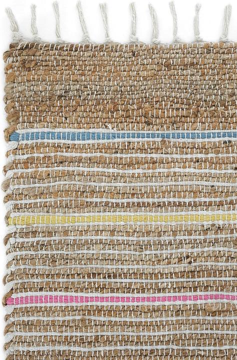 Image du produit Conceptum Hypnose Carl 100% JUTE Rectangulaire Multicolor Jute Underside Knitting Pattern Handmade Weaving (120 x 180 cm)