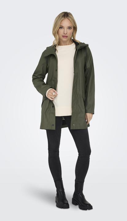 Produktbild Only Einfarbiger Regenjacke Regenmantel (M)