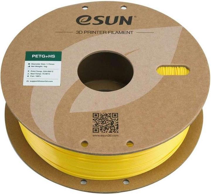 Produktbild eSUN EPETG+HS 1,75mm SOLID YELLOW 1kg (PETG, 1.75 mm, 1000 g, Gelb)