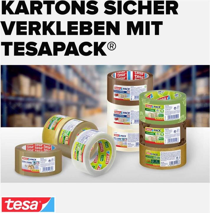 Immagine prodotto tesa nastro da imballaggio tesapack ECO & STRONG - nastro da imballaggio ecologico realizzato con (50 mm)