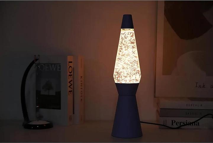 Actual product image Total Juggling iTotal - Spaceship Glitter Lamp - Pastel Purple - 40 cm (E14)