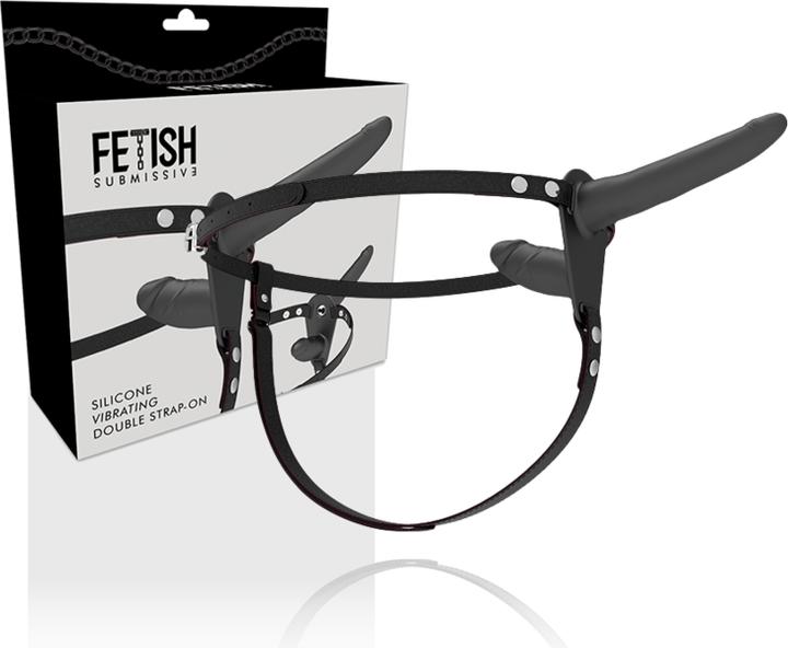 Fetish submissive Arn?S Doble Penetraci?N Vibrador Negro