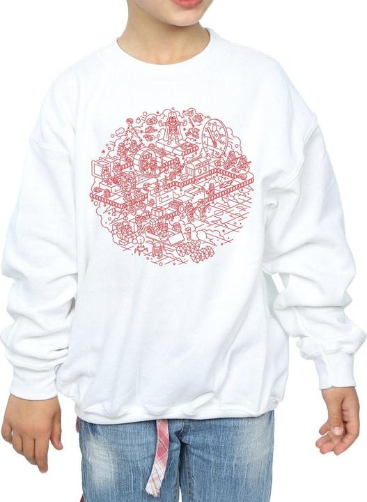 Produktbild Star Wars Christmas Death Star Sweatshirt Mädchen (128)