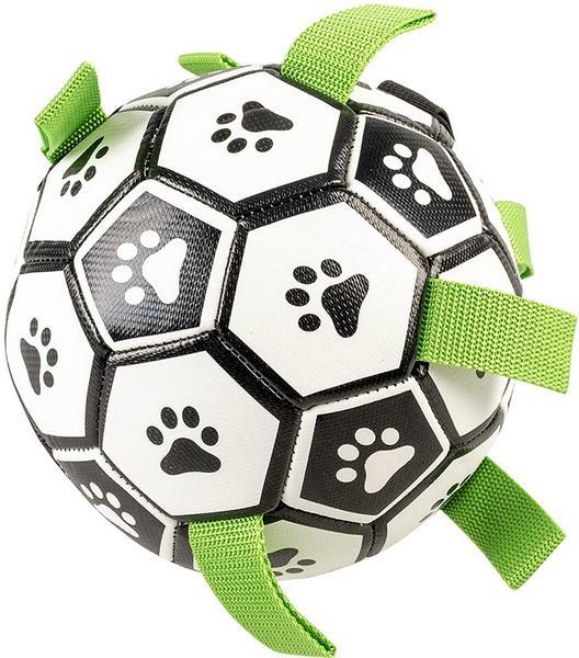 Duvoplus Ballon de football pour chien, Ø 15 cm (Jouet à balle chien)