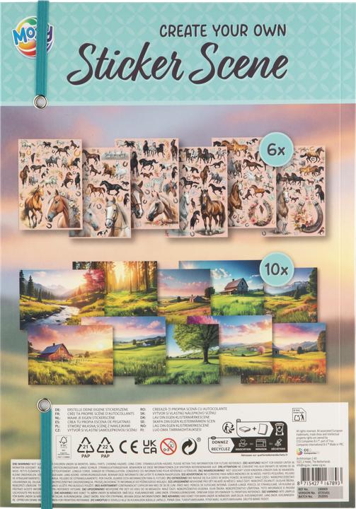 Actual product image Grafix Stickerbuch Luxus Pferdekollektion A4 200+ Aufklebers