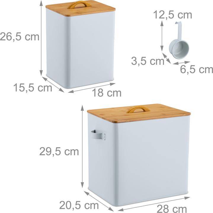 Actual product image Relaxdays 2x Futterbox