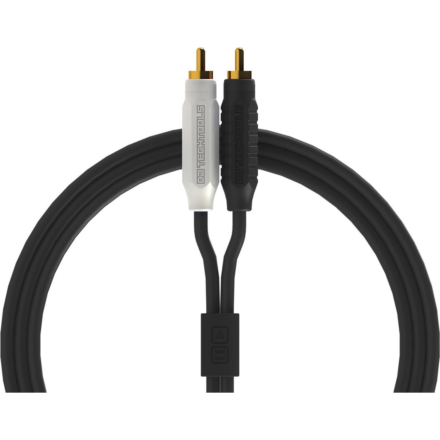 DJTechTools Chroma Cables Audio MK2 RCA - RCA Black, Audio Kabel