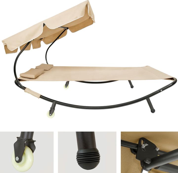 Actual product image tectake Sun lounger double (195 cm)