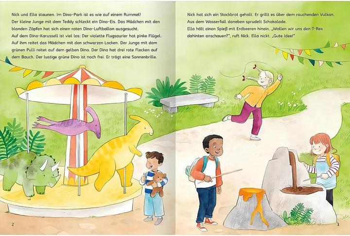 Produktbild Mit Stickern Lesen lernen – Abenteuer im Dino-Park