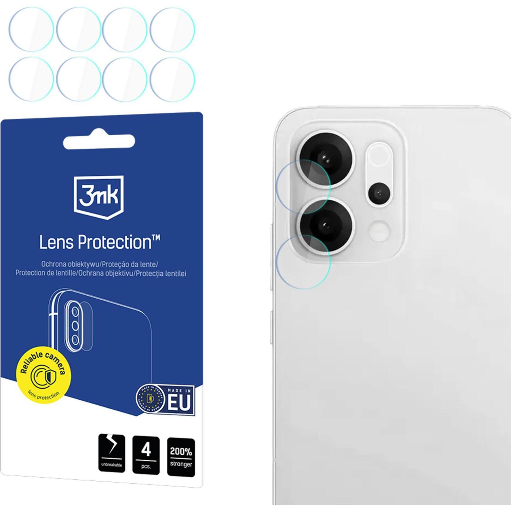 3MK Ochrona na obiektyw aparatu Lens Protect do Oppo Reno 14 4szt (4 pz., Oppo Reno14), Pellicola protettiva smartphone