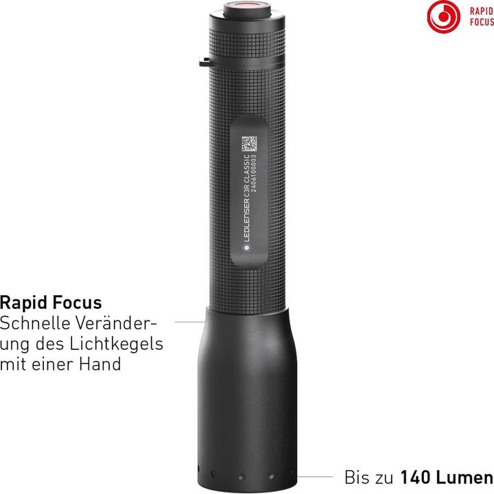 Actual product image Ledlenser C3R Classic (10.20 cm, 140 lm)